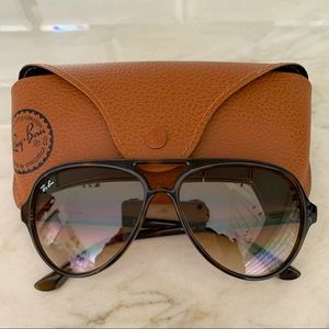 Ray-Ban aviator brown tortoise shell sunglasses